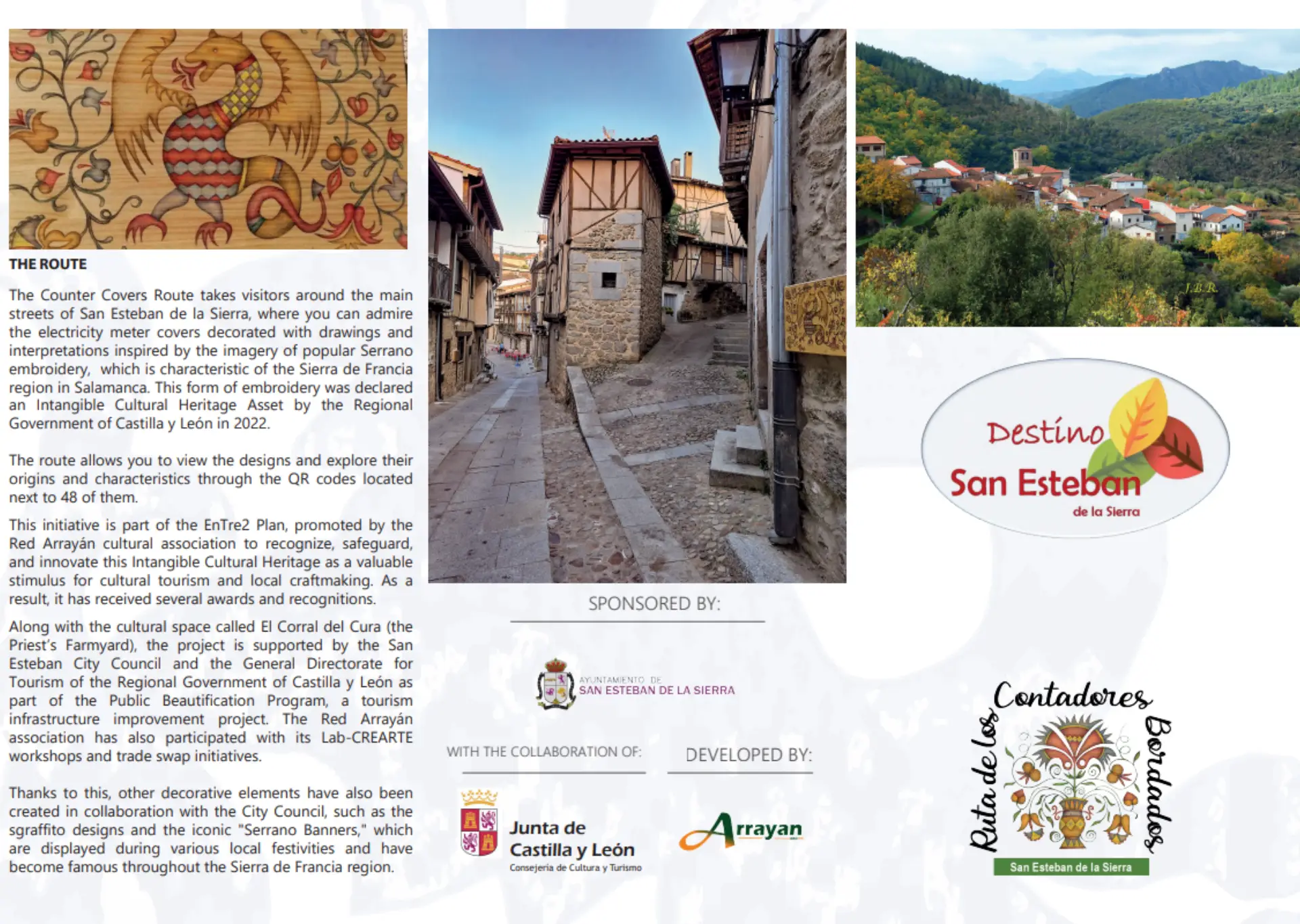 Leaflet on the counter covers route, page 1.